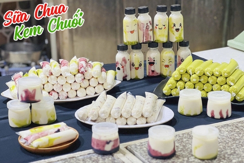 (Workshop VIP) Học Làm Sữa Chua + Kem Bơ +Kem Chuối Sữa Dừa (Lớp 10 Học Viên, Học Ngắn, Kinh Doanh Ngay) PVN135