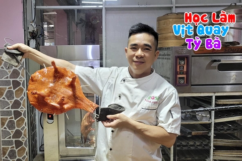 Chuyên đề học các làm món VỊT QUAY TỲ BÀ, RÚT XƯƠNG, DA GIÒN, THƠM NGON RS63