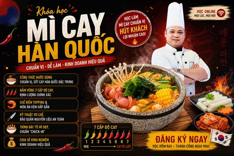 Chuyên đề HỌC CÁCH NẤU MÌ CAY HÀN QUỐC - Mì cay 7 cấp độ và các món ăn kèm - Mở quán kinh doanh đắt khách