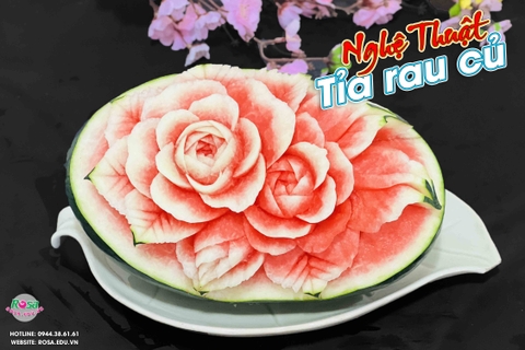Workshop Học Tỉa Hoa Hồng Dưa Hấu PVN1021