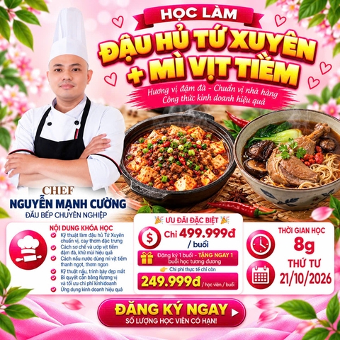 Workshop Học Làm Đậu Hủ Tứ Xuyên - Mì Vịt Tiềm PVN1290