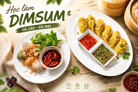 Workshop Học Làm Dim sum : Há Cảo, Xíu Mại PVN885