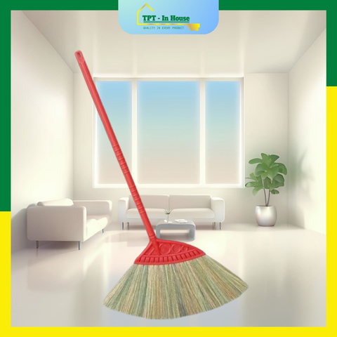 Chổi cỏ cán đỏ ( Chổi Siêu Thị )