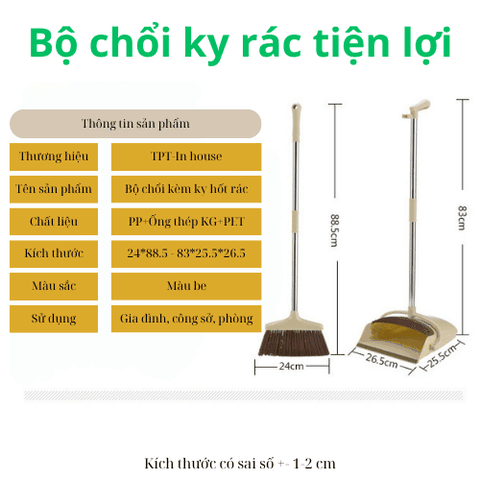 Bộ chổi kèm ky rác tiện dụng