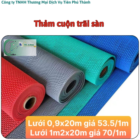 Thảm nhựa trãi sàn lưới