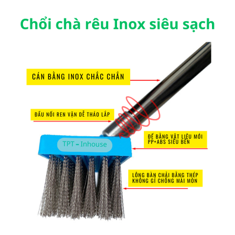 Cây chà rêu inox siêu sạch