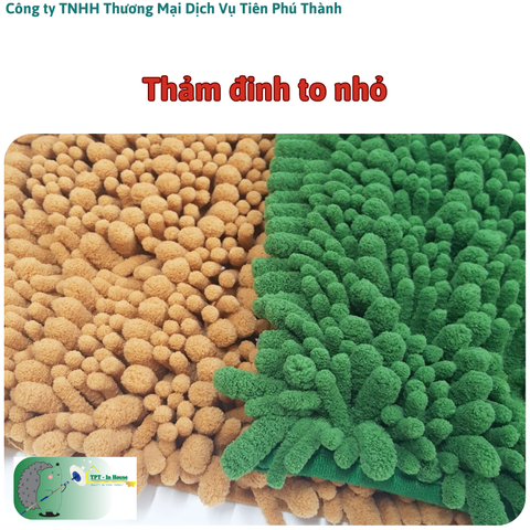 Thảm đinh nụ to nhỏ