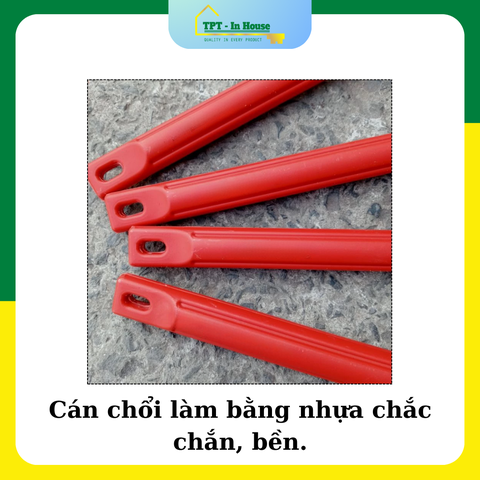 Chổi cỏ cán đỏ ( Chổi Siêu Thị )