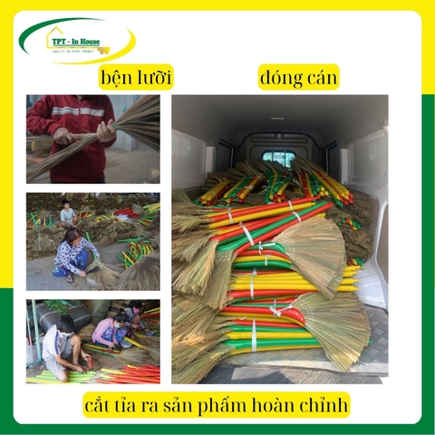 Chổi cỏ cán nhựa