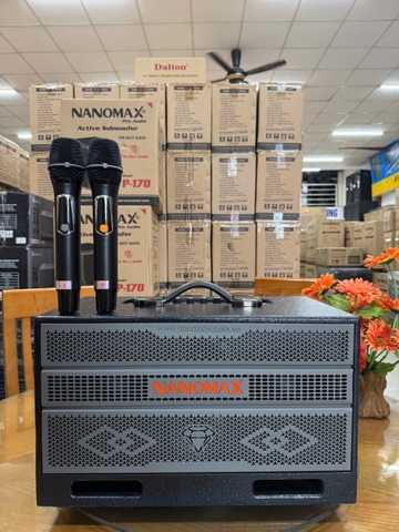 Loa Karaoke Xách Tay Nanomax X-17 Bass Đôi 16cm 320w