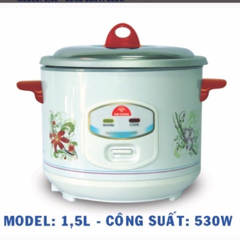 Nồi cơm kim cương 1.5 lít nắp rời- bảo hành 12 tháng
