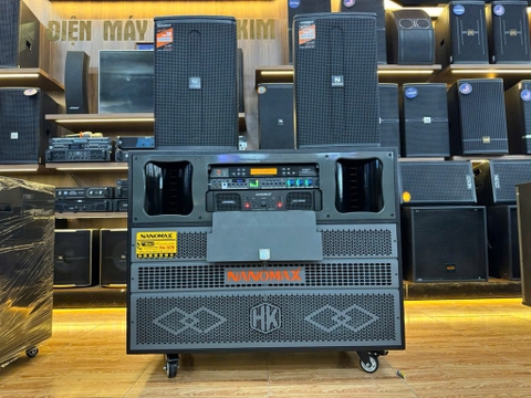 Loa Kéo Điện Nanomax Pro-7579 Bass Đôi 50cm 2600w