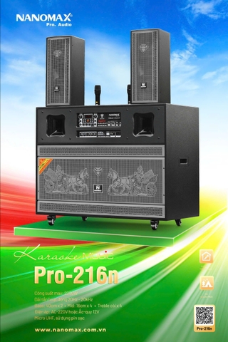 Loa Bình Nanomax Pro-216N bass 40cm*2