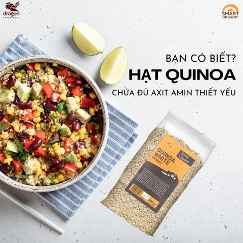 Hạt diêm mạch trắng hữu cơ 500g-Smart Organic