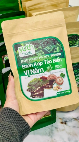 Bánh kẹp tảo biển vị nấm