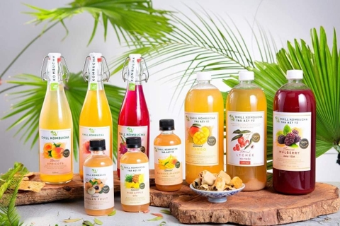 Kombucha chill đào