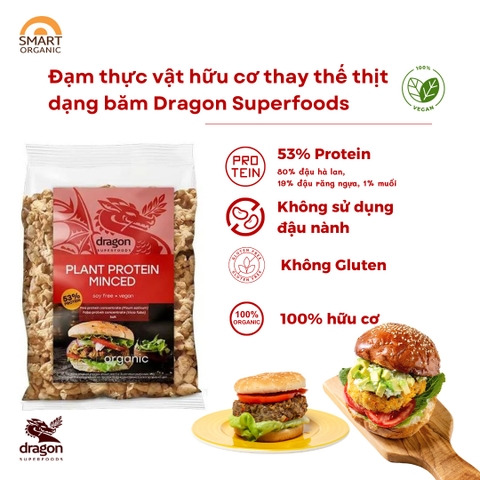 Đạm Thịt băm chay hữu cơ 200gr - Dragon Superfoods