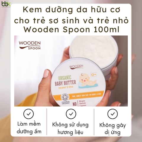 Kem dưỡng da cho bé hữu cơ Wooden Spoon