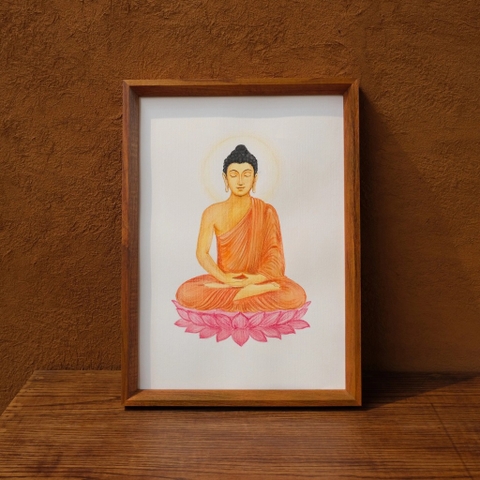 Tranh vẽ tay Phật Thích Ca