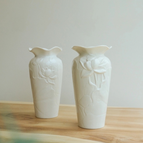 Lọ hoa sen sứ 28cm