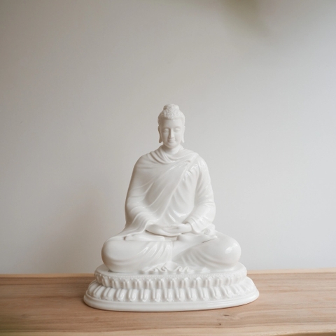 Tượng Thích Ca gốm 36cm