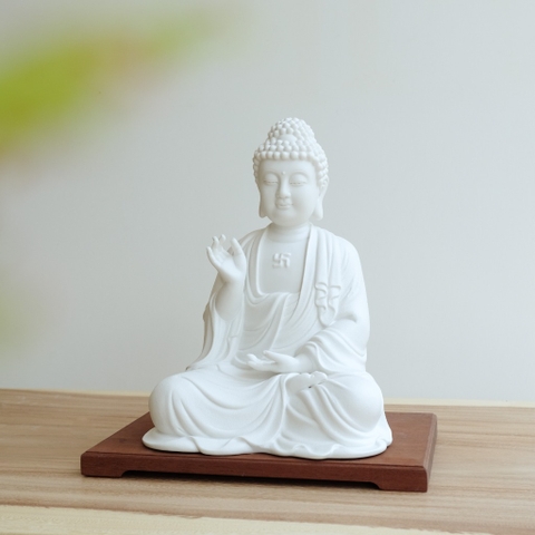 Tượng A Di Đà gốm 30cm