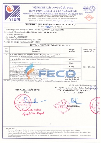 Keo silicon chống cháy SF01