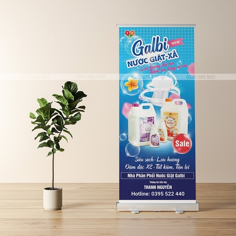 In Standee Cuốn 0.6x1.6M