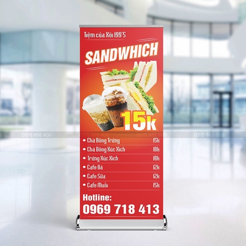 Standee Cuốn Nhôm Hào Hoa Cao Cấp