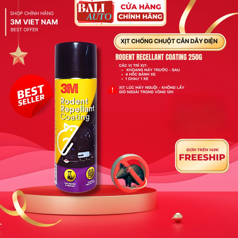 [Chính hãng] Chai Xịt Chống Chuột căn dây điện khoang máy oto - 3M™ Rodent Repellant Coating 250G