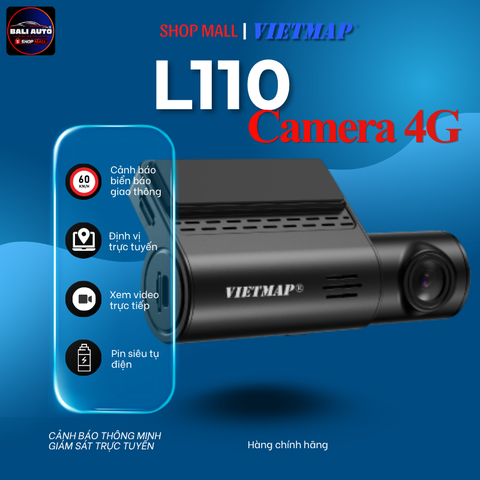 Camera hành trình Vietmap L110, định vị giám sát xem online từ xa, cảnh báo giao thông