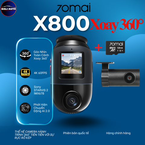 Camera hành trình 70Mai 4K omni 360° X800