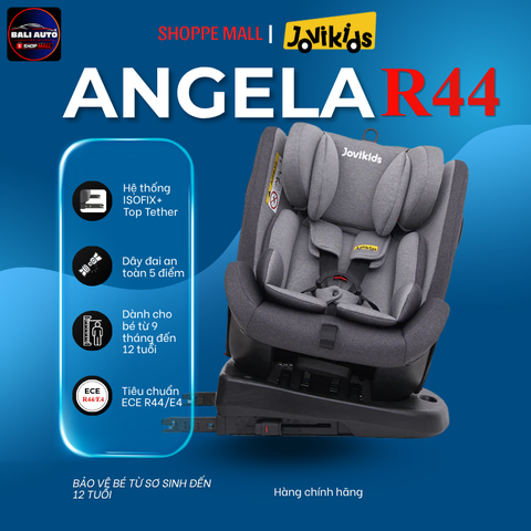 Ghế ngồi ô tô an toàn cho trẻ Jovikids Angela R44 360° Car Seat 40-150cm