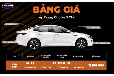 Gói phim cách nhiệt cao cấp dòng PHANTOM S9 thương hiệu RAYNO