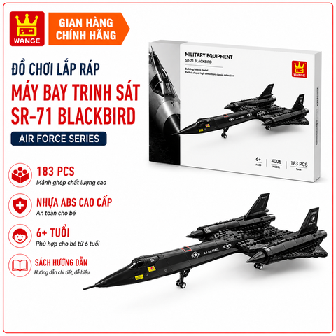 MÔ HÌNH MÁY BAY TRINH SÁT SR-71 BLACKBIRD 4005