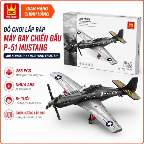 MÔ HÌNH TIÊM KÍCH P-51 MUSTANG FIGHTER 4006
