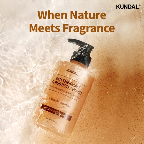 Sữa tắm tẩy tế bào chết cơ thể Kundal EAU THERMALE 500ml