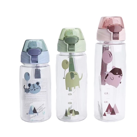 Bình nước chịu nhiệt hình mèo (xanh lá, xanh dương, hồng)