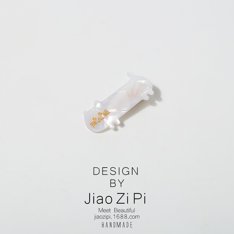 Kẹp tóc hình mèo nhựa acrylic