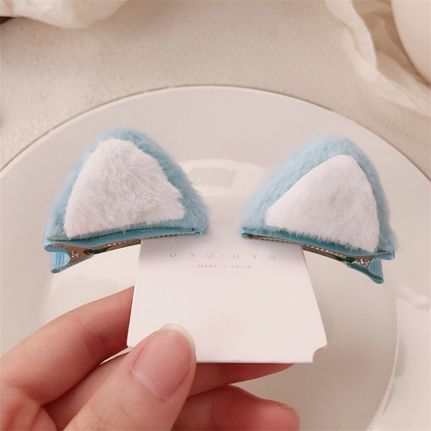 1 đôi kẹp tóc bông hình tai mèo
