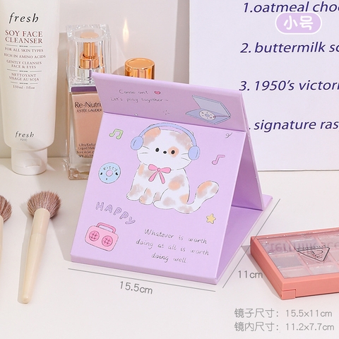 Gương gập hình mèo size nhỏ