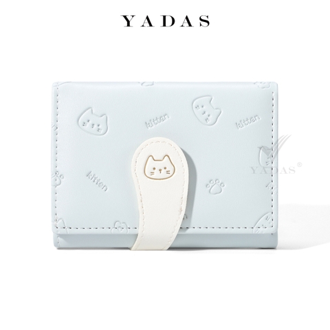 Ví da PU đuôi mèo xanh dương