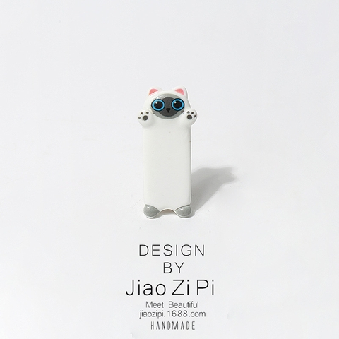 Kẹp tóc nhựa hình mèo xiêm