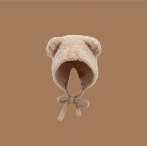 Mũ len tai mèo đơn giản