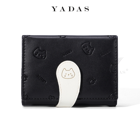 Ví da PU đuôi mèo đen