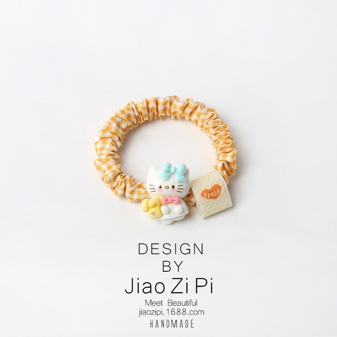 Dây buộc tóc kẻ sọc hình mèo