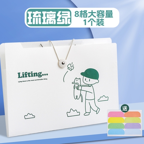 Túi đựng tài liệu nhiều ngăn dạng ngang cô gái và chàng trai