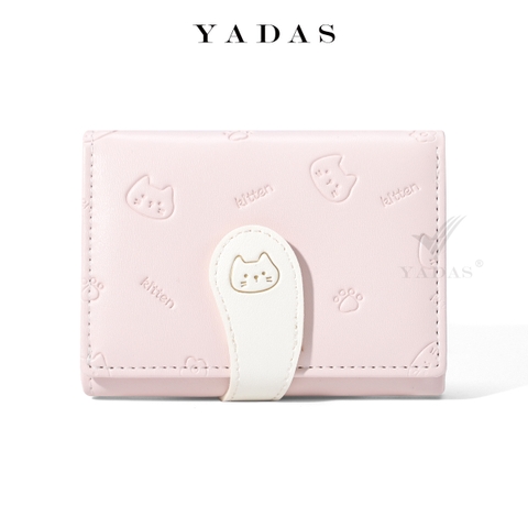 Ví da PU đuôi mèo hồng