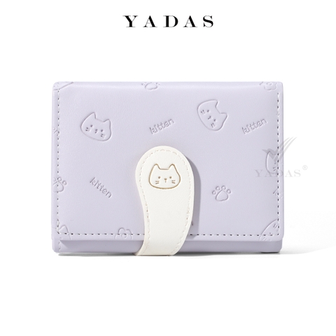 Ví da PU đuôi mèo tím