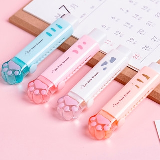 Gôm Tẩy Bút Chì Hình Chân Mèo 4 Màu Xanh Cam Hồng Trắng  Đồ Dùng Dụng Cụ Học Tập Văn Phòng